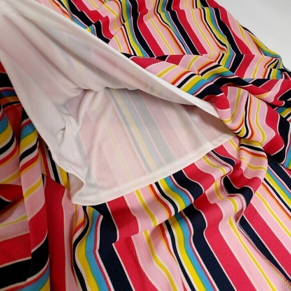 Hyped Unicorn Maxi Dress Womens Medium Multicolor Striped Slip Relaxed Fit USA - Picture 9 of 13